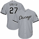White Sox 27 Lucas Giolito Gray Cool Base Jersey Dzhi,baseball caps,new era cap wholesale,wholesale hats